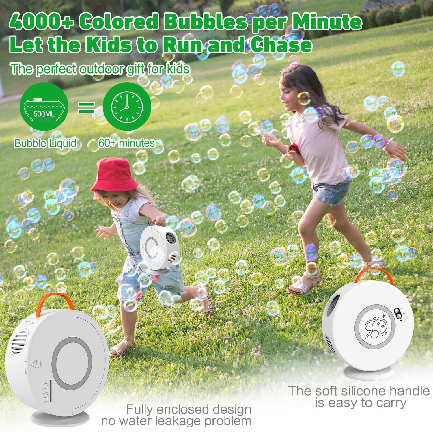 Other Educational Toys Fully Automatic 360 Degree Rotation Outdoor Circular Bubble Machine