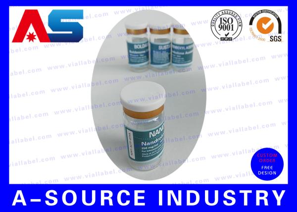 Professional Plastic Vial Sticker 10ml Bottle Labels For Pharma Package glass