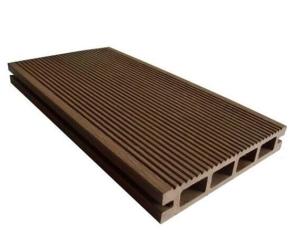 Wholesale Pest - Resistant Brown Hollow Composite Decking With Brushed / Scratched Surface from china suppliers