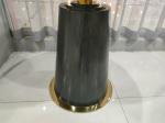 Living Room 90cm 75cm Wrought Iron Marble Coffee Table