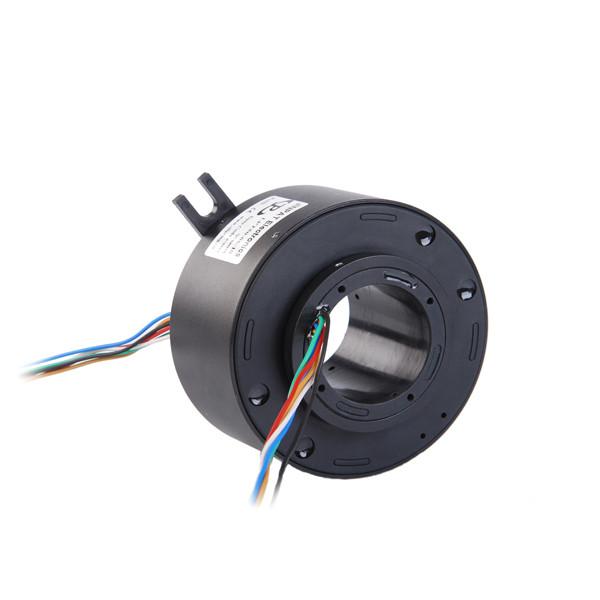 Through Hole Slip Ring Hollow Shaft 80mm Hole Dia Precious Metal Contact