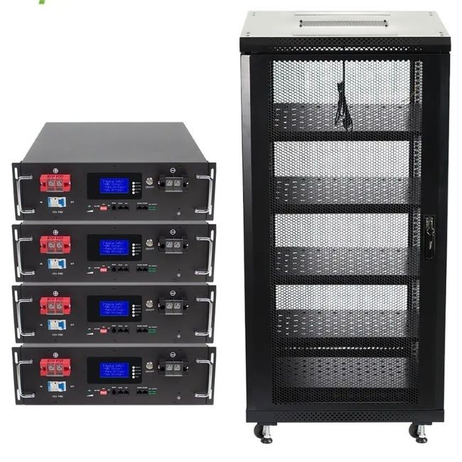 Rack Type Lithium Battery Solar System 5KWH 51.2V 100Ah LiFePO4 Battery