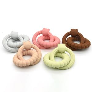 Wholesale Food Grade Custom Baby Teething Toy With Cute Silicone Soft Glue from china suppliers