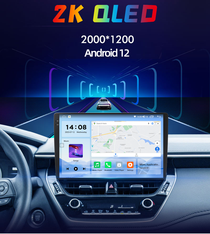 OLED Screen Universal Car Stereo GPS Navigation for Mitsubishi Galant 2004-2010 4 64G Android 10 Auto