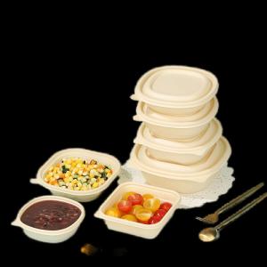 Wholesale Biodegradable Corn Starch Food Container Restaurant To Go Boxes 450ML from china suppliers
