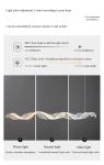 Add Large Nordic Modern Luxury Long Strip Waveform Acrylic Lamp Bar Hotel Home