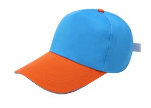 Wholesale Orange And Blue Canvas Baseball Cap Stitching 6 Panel Fashion Style Soft Touch from china suppliers