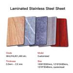 Metal Laminated 304 316 Stainless Steel Sheet Composite Materials Wall Panel
