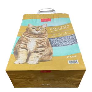 Wholesale 7 Colours Paper Cat Litter Bags Handle Kraft Paper Packaging Bags Open Mouth from china suppliers