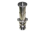 Hygienic Sanitary Pressure Relief Valves Manual Gear Powered Union Connection