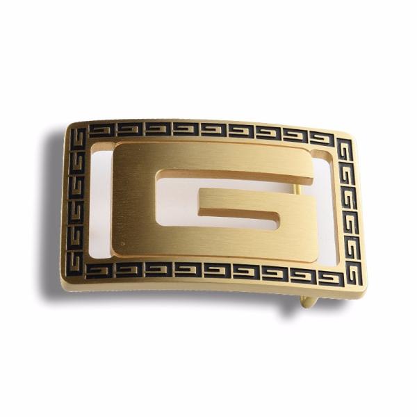 Quality Custom Belt Buckle Hardware Clasp Embossed Round Metal Strap for sale