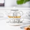 Buy cheap Ceramic Tea Mug With Strainer And European Glass Teapot Sustainable One Person from wholesalers