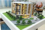 Fancy 3D Printed House Model , Acrylic Plastic Miniature House Model