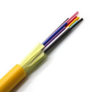Wholesale Tight Buffered GJFJV Optical Fiber Cable Single Fiber Multi Mode 2-24 Core from china suppliers