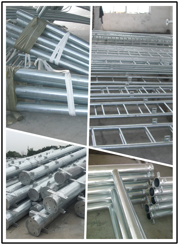 500KV Galvanized Substation Switchyard Structures Tubular , Tapered