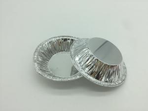 Wholesale 60ML Aluminum Foil Cups Round Shape Silver Foil Baking Cups Min Size For Egg Tart from china suppliers