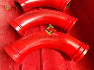 Wholesale 20# steel Concrete Pump Pipeline , 30 Degree Pipe Elbow 500MM from china suppliers