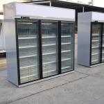 Top Mounted Reach In Freezer 3 Doors Vertical Merchandiser Display Freezer