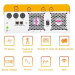 Wholesale 48V 6.2KW hybrid inverter On/mppt 5.5kw off grid inverter 6.2kw solar