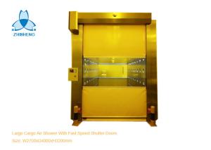 Wholesale depth 4000mm Full Stainless Steel 304 Space-Saving Industrial Air Shower Tunnel With 1.5kw Fast Speed Shutter Doors from china suppliers