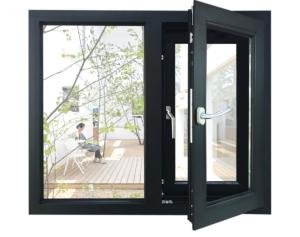 China Thermal Break Aluminum Frame Windows UPVC Double Glazed 10.38PVB on sale