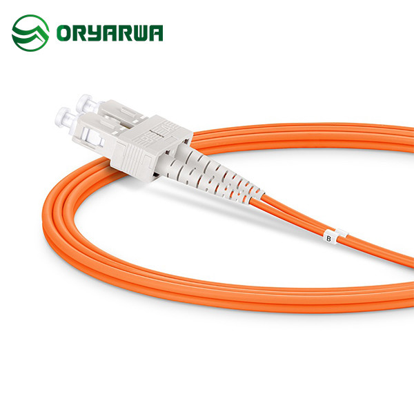 SC UPC To SC UPC Duplex Fiber Optic Multimode Patch Cord OM2
