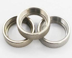 Wholesale Brass Knurl Machining Customized Nut Locking Ring Zinc Plate Surface from china suppliers