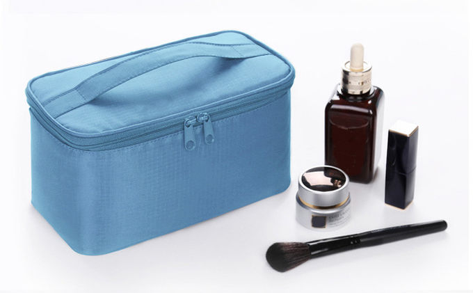 Eco Friendly Zippered Totes Large Capacity Cosmetic Bag Custom