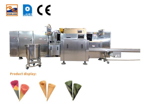Sugar Cone And Waffle Basket Automatic Production Line , 137 Cast Iron Baking