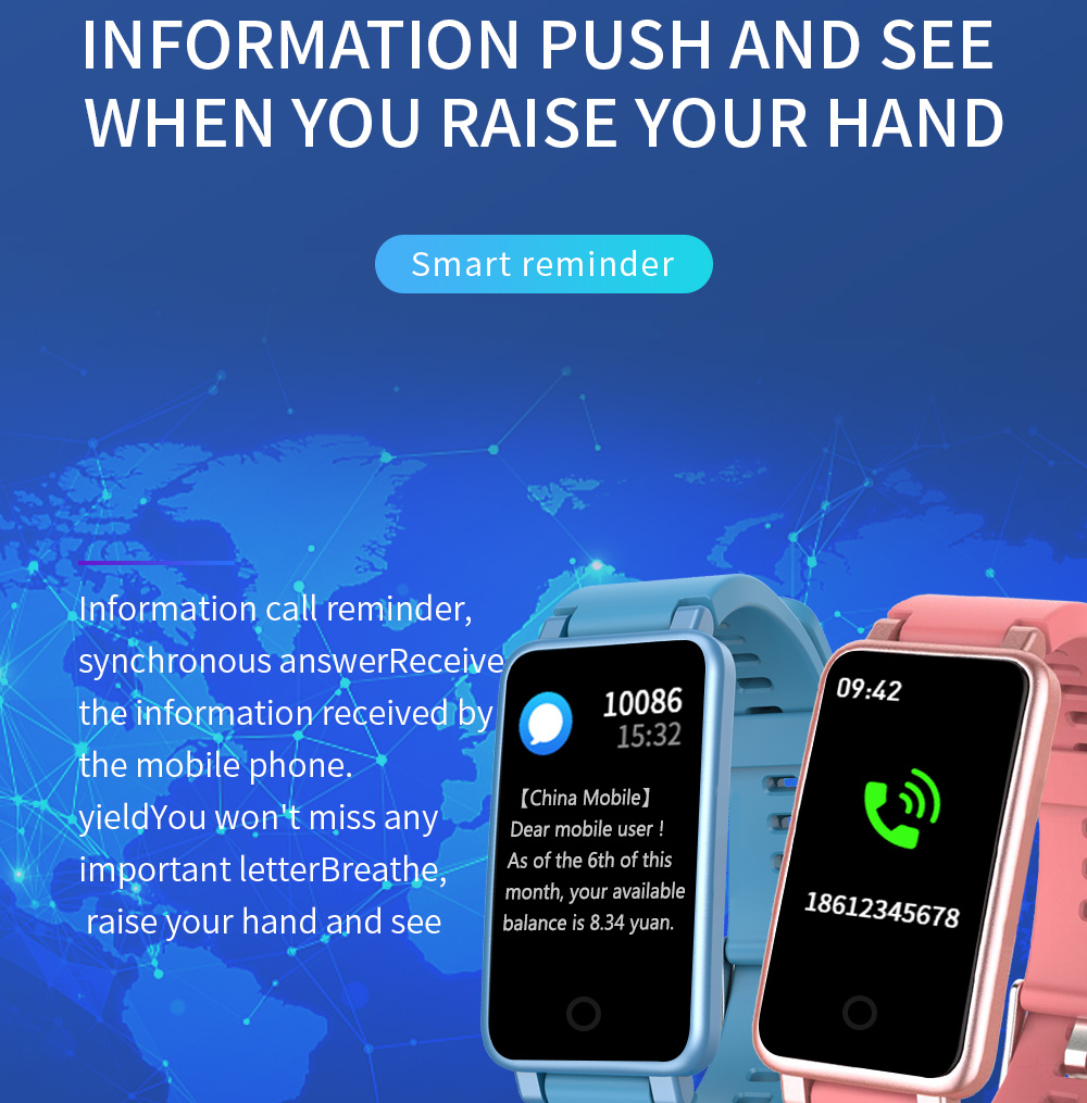 0.96inch 1.14inch Sleep Monitoring Smartwatch Custom Black Blue Pink