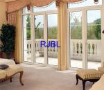 Decorative Aluminum Clad Pine Wood Casement Door With Double Glass Waterproof