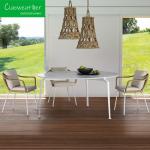 Modern Outdoor Patio Furniture Bistro Rattan Chairs Set for Garden Dining on