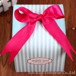 Wholesale paper box with pink Ribbon Cake box