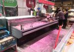 Stainless Steel Meat Fish Display Freezer Counter 580W Single Temperature