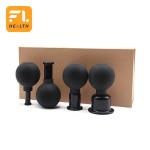 4 Pcs 15/25/35/55mm Cupping Facial Therapy Set Silicone Suction Massage Cup