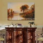 River Sunrise Original Oil Landscape Paintings Horizontal 50 cm x 60 cm