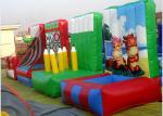 Digital Printing Cartoon Obstacle Course For Kids 0.55 mm PVC Tarpaulin