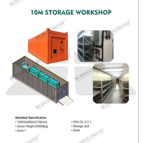 20FT DNV 2.7-1 Certified Offshore Container Dry Storage Solution with and Internal Dimensions of 5880mm*2330mm*2257mm