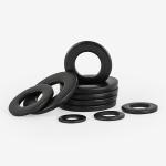 Thickened Screws DIN125 Plain Copper Aluminum Flat Pad for Black Zinc Metal