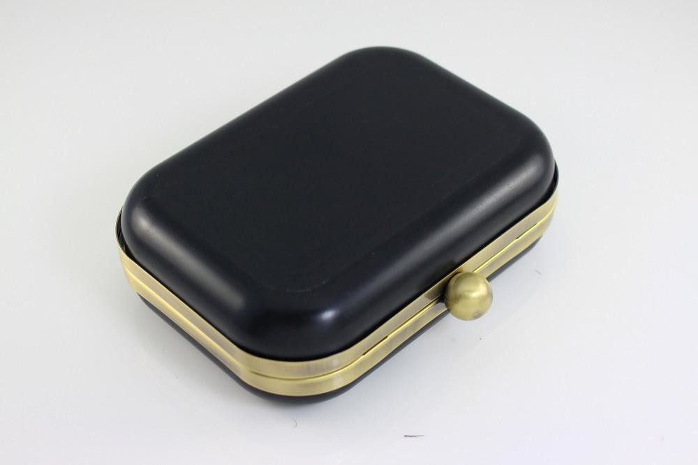 Single Ball Closure Brass Lady Handbag Frames 16.5*9*5cm