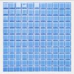 300x300mm Crystal Glass Mosaic Floor Wall Tile For Bathroom Swimming Pool