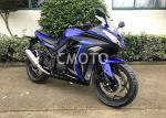 Blue Black Plastic Body Gas Street Sport Motorcycles Alloy Wheel Disc Brake