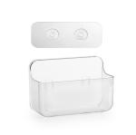 Wall Mount Plastic Storage Caddy Organizer Self Adhesive Non Drilling Basket -