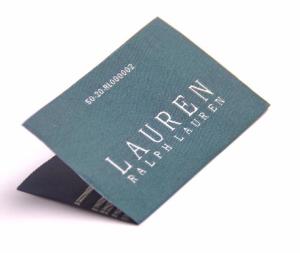 Wholesale Custom Elegant Clothing Woven Neck Labels For Overcoat , Center Fold Woven Labels from china suppliers