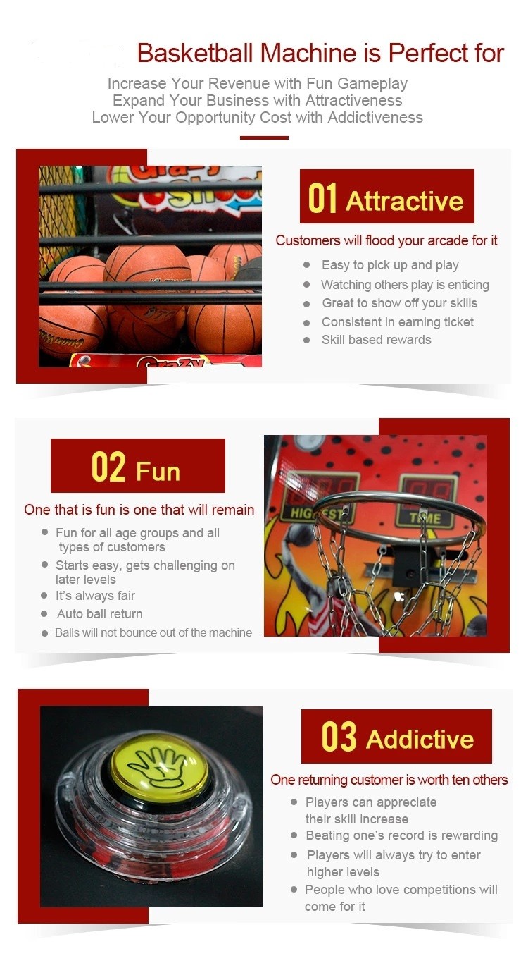 Boxing Luxury Basketball Shooting Game Machine For Amusement Park 1 Year Warranty