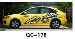 Waterproof Respect PVC Custom Car Body Sticker QC-178I