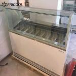 8*1/3 Pans Ice Cream Display Freezer 450L Gelato Showcase