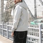 Custom Printed Logo Heavy Winter Jacket Polyester Windbreaker Jacket