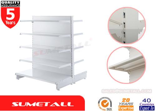 Heavy Duty Gondola Store Shelving / Convenience Store Display Fixtures With