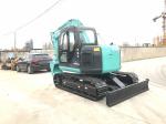 SK70SR Crawler Used Mini Kobelco Excavator 0.4 M3 7 Ton